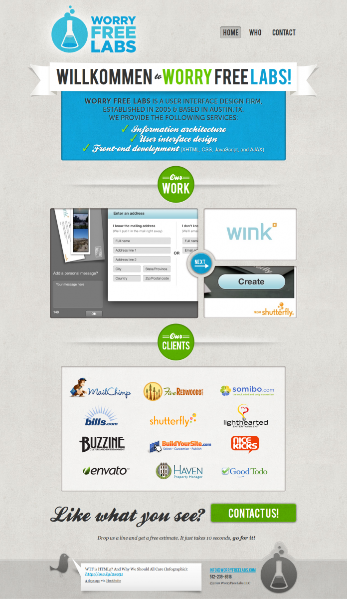 Diseño Web: Ejemplo de Página Web con un diseño a medida totalmente personalizado